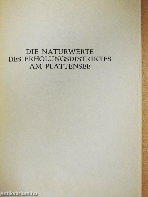 Die naturwerte des erholungsdistriktes am plattensee