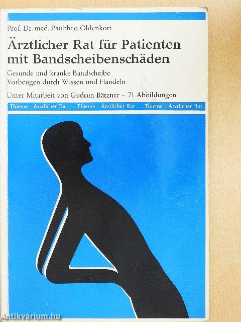 Ärztlicher Rat für Patienten mit Bandscheibenschäden