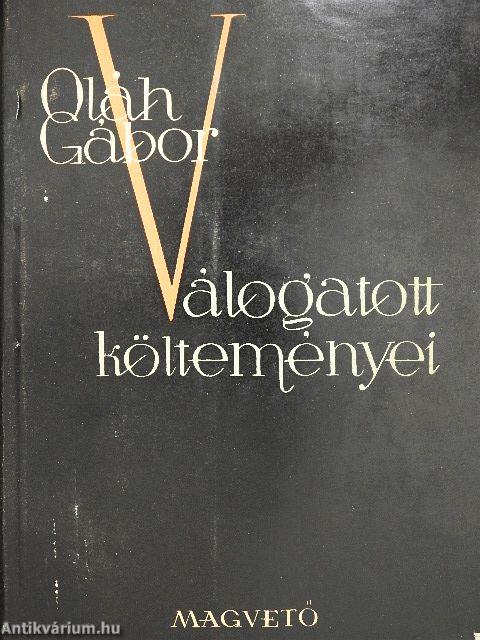 Oláh Gábor válogatott költeményei