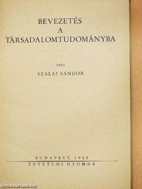 Bevezetés a társadalomtudományba