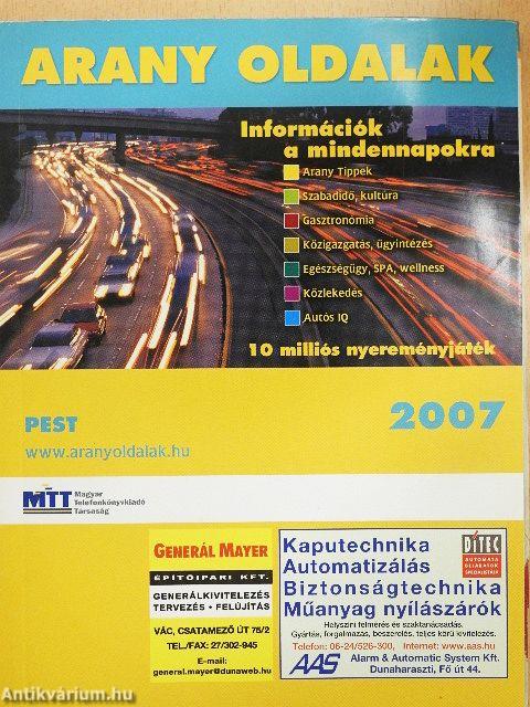 Arany Oldalak - Pest megye 2007