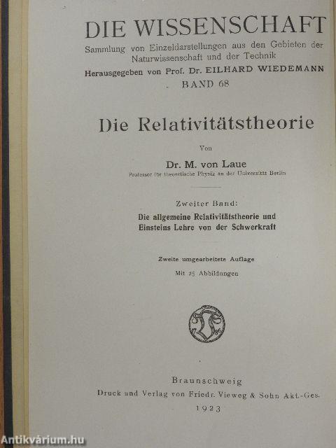 Die Relativitätstheorie I-II.