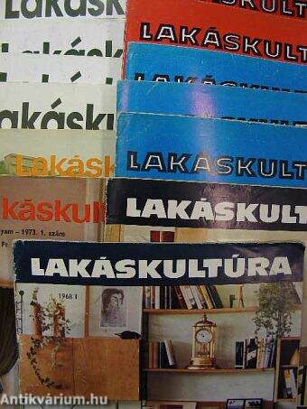 Lakáskultúra 1968., 1971-1973., 1981., 2000. (vegyes számok) (13 db)