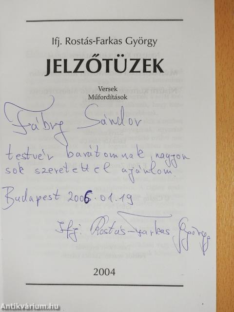 Jelzőtüzek (dedikált példány)
