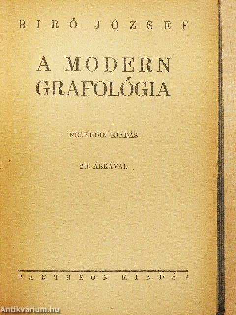 A modern grafológia