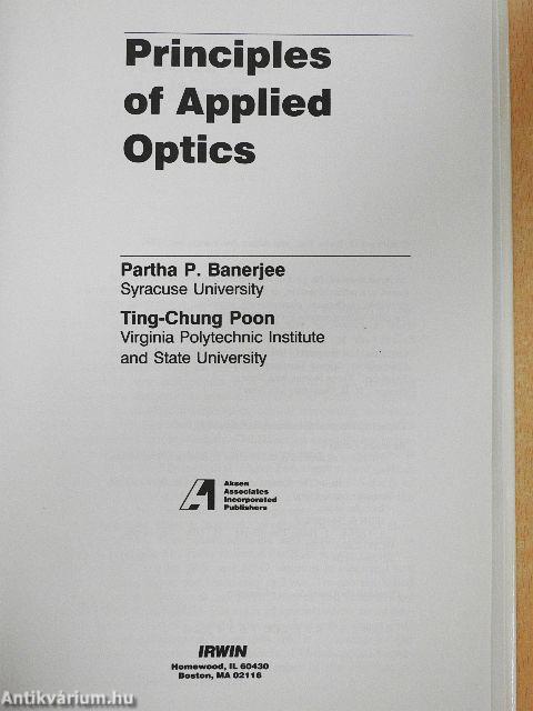 Principles of Applied Optics