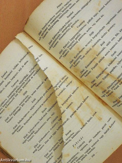 Vizvári Mariska szakácskönyve (rossz állapotú)