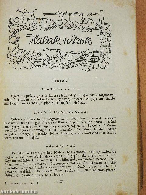 Vizvári Mariska szakácskönyve (rossz állapotú)