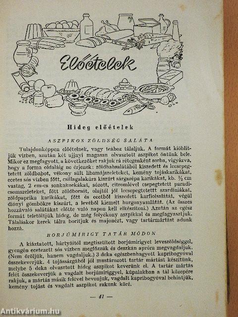 Vizvári Mariska szakácskönyve (rossz állapotú)