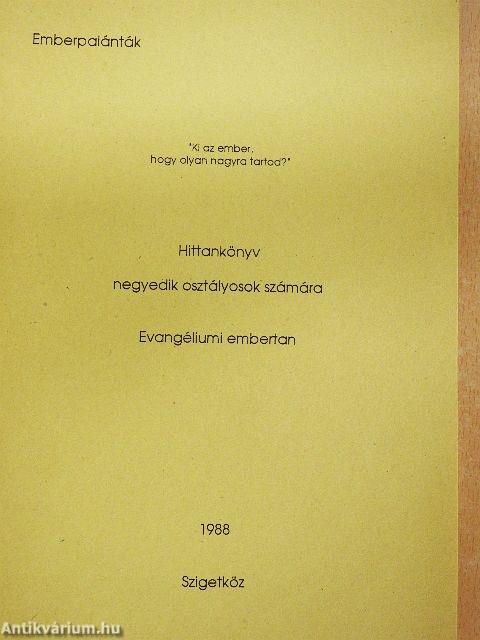 Hittankönyv negyedik osztályosok számára