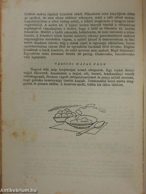 Vizvári Mariska szakácskönyve (rossz állapotú)