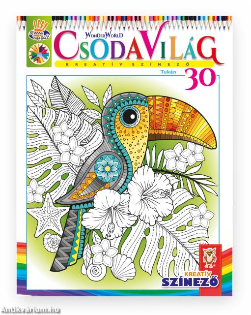 Csodavilág Kreatív színező 30. - Tukán