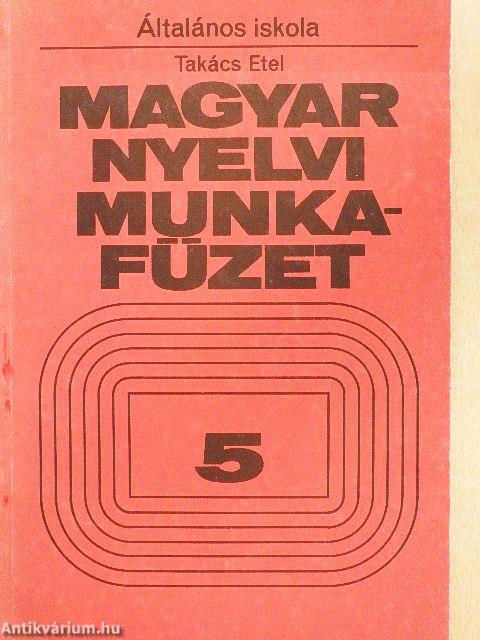 Magyar nyelvi munkafüzet 5.