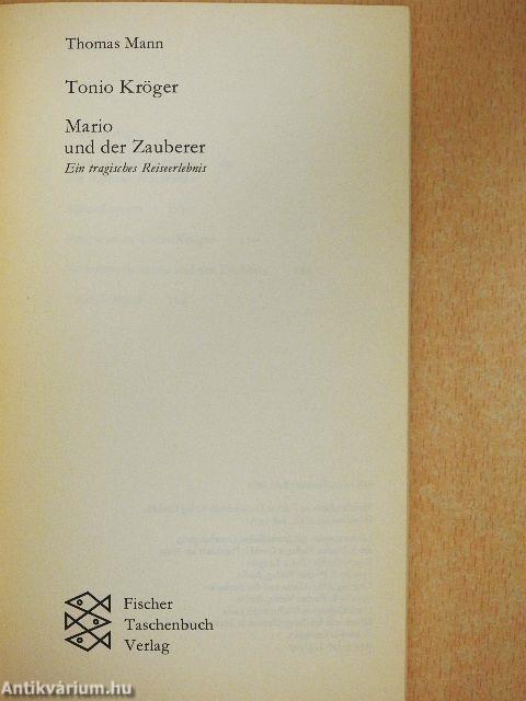 Tonio Kröger/Mario und der Zauberer