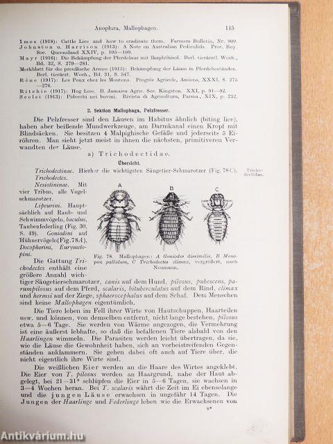 Lehrbuch der medizinischen Entomologie