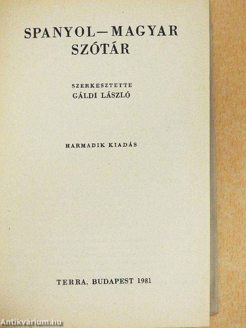 Spanyol-magyar szótár