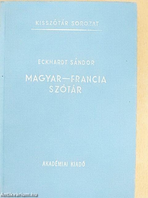 Magyar-francia szótár