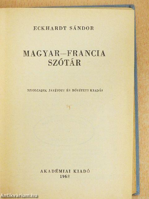 Magyar-francia szótár