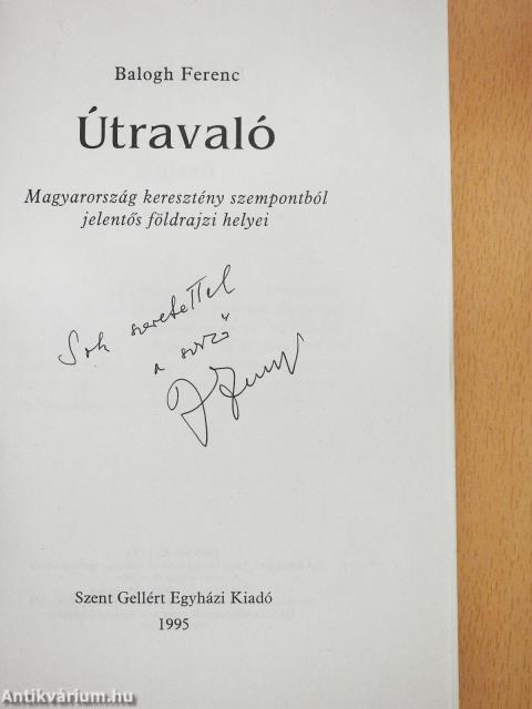 Útravaló (dedikált példány)