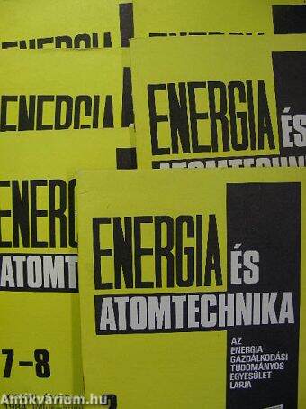 Energia és atomtechnika 1984. (nem teljes évfolyam)
