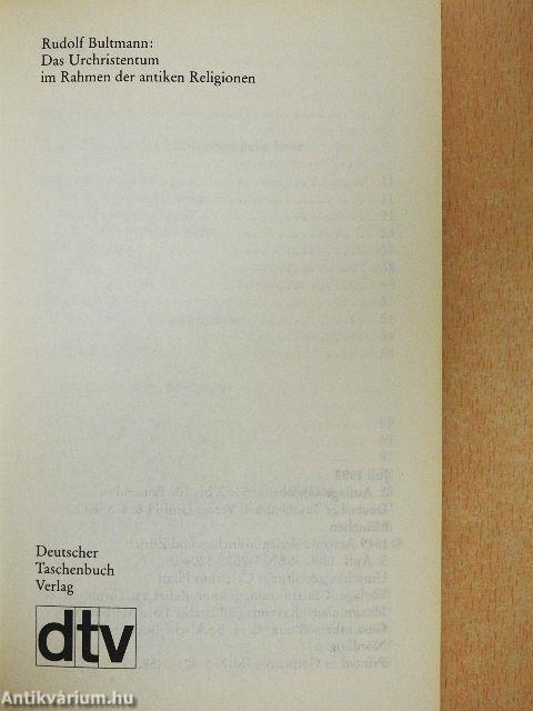 Das Urchristentum im Rahmen der antiken Religionen