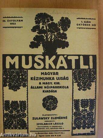 Muskátli 1933. október-1934. július