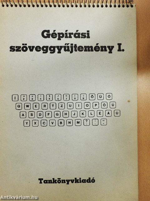 Gépírási szöveggyűjtemény I.