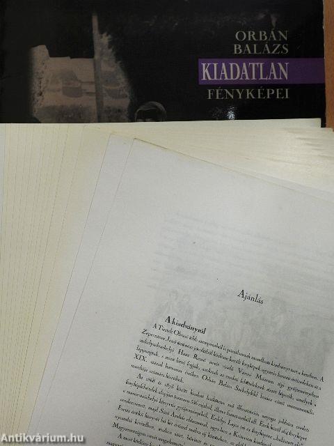 Orbán Balázs kiadatlan fényképei