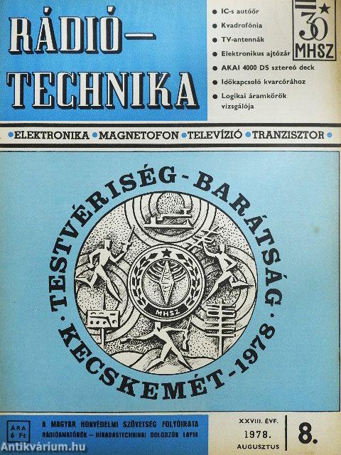 Rádiótechnika 1978. augusztus