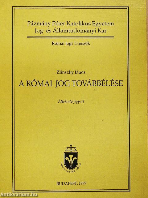 A római jog továbbélése