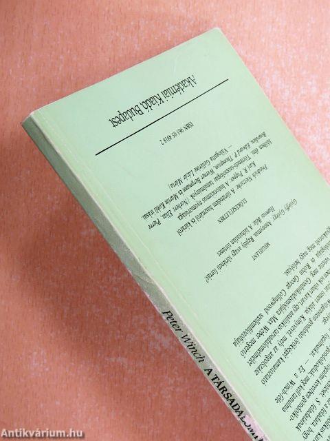 A társadalomtudomány eszméje és viszonya a filozófiához