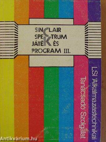 Sinclair Spectrum játék és program III.