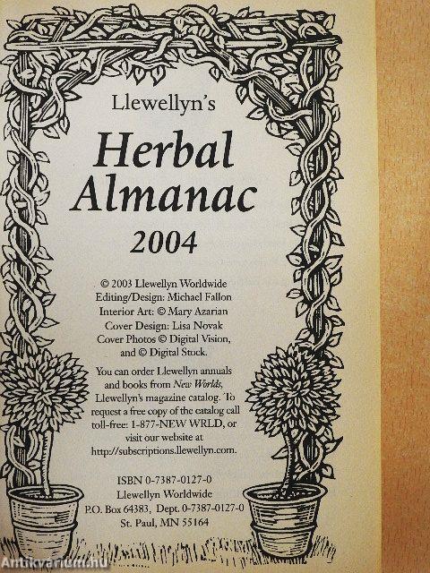 Llewellyn's Herbal Almanac 2004
