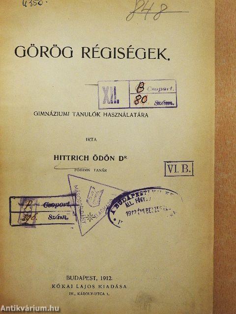 Görög régiségek