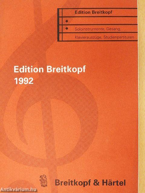 Edition Breitkopf 1992. 