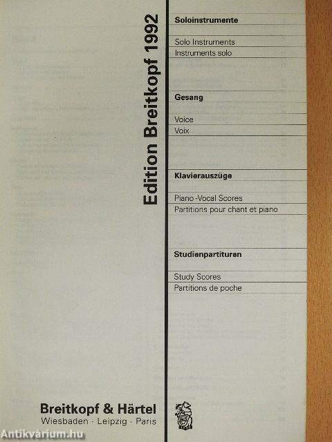 Edition Breitkopf 1992. 