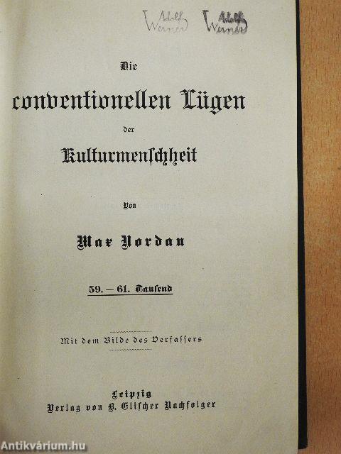 Die conventionellen Lügen der Kulturmenschheit (gótbetűs)