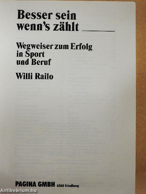 Besser sein wenn's zählt