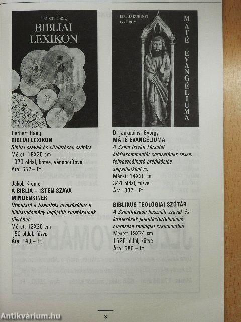 A Szent István Társulat könyvkatalógusa 1993