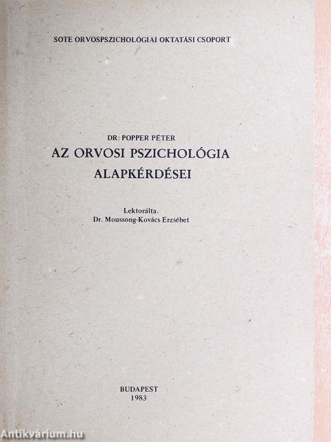 Az orvosi pszichológia alapkérdései