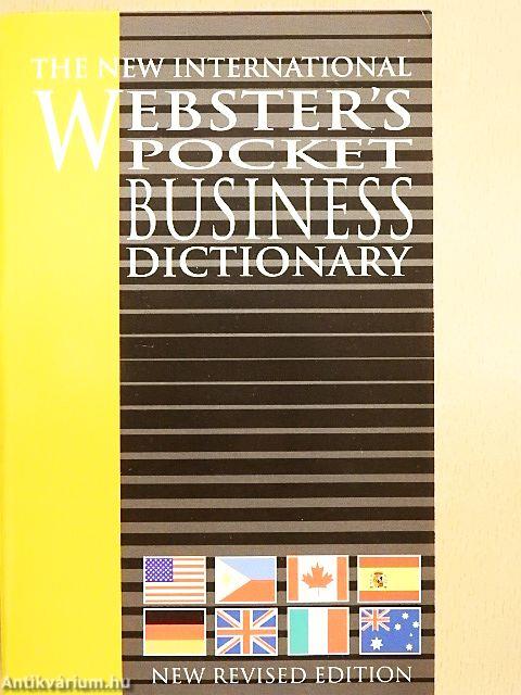 The New International Webster's Pocket Business Dictionary of the English Language