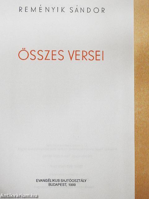 Reményik Sándor összes versei