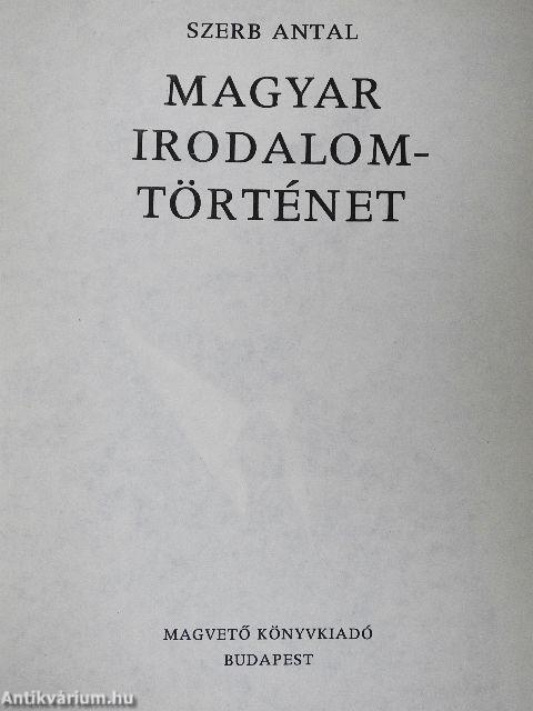 Magyar irodalomtörténet