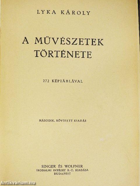 A művészetek története