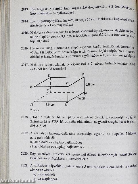 Összefoglaló feladatgyűjtemény matematikából