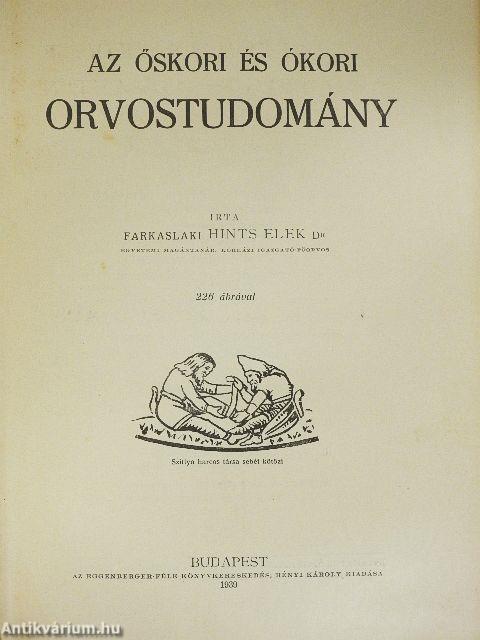 Az őskori és ókori orvostudomány