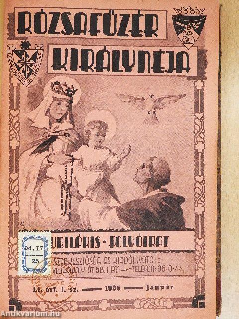 Rózsafűzér királynéja 1935. (nem teljes évfolyam)