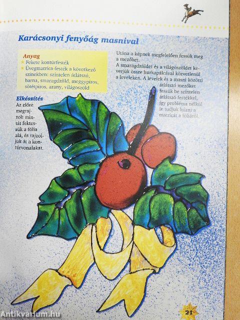 Üvegfestés - Karácsonyi minták