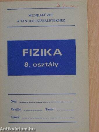 Fizika 8. osztály