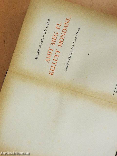 Amit még el kellett mondani...